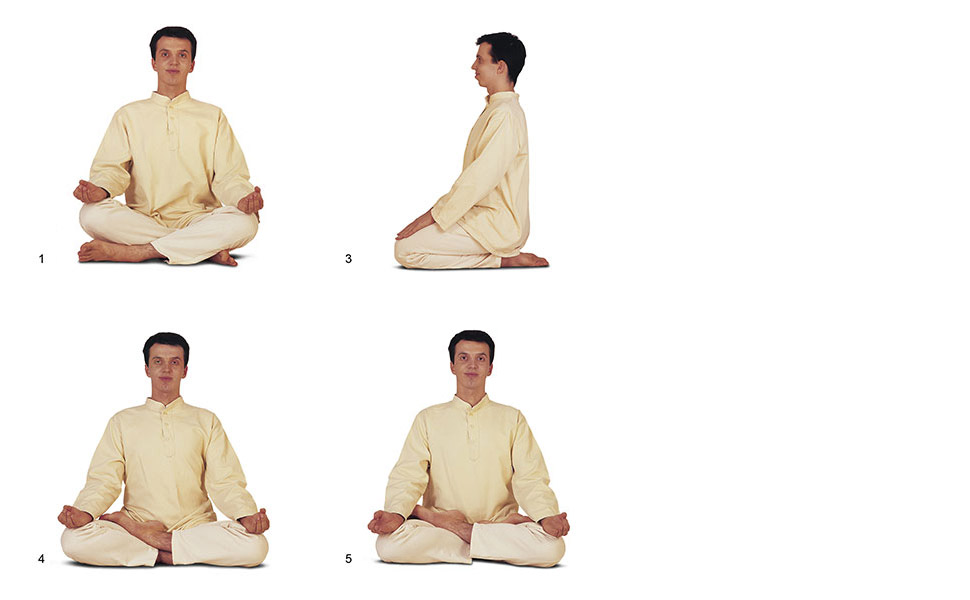Sitzhaltungen für Pranayama und Meditation