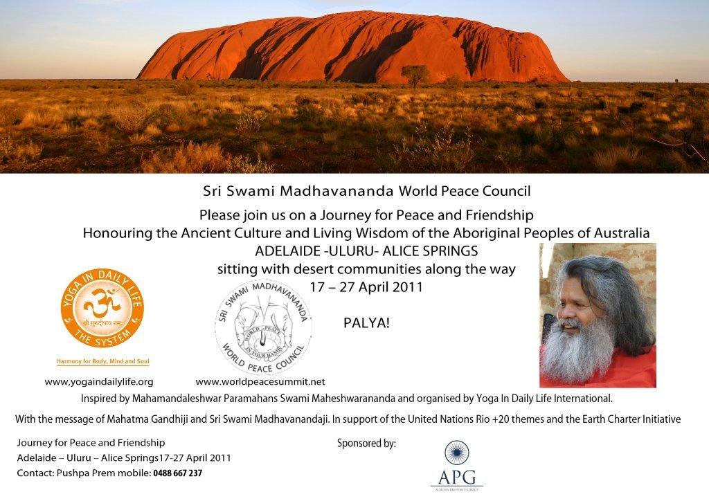 Journey for Peace and Friendship 2011 April