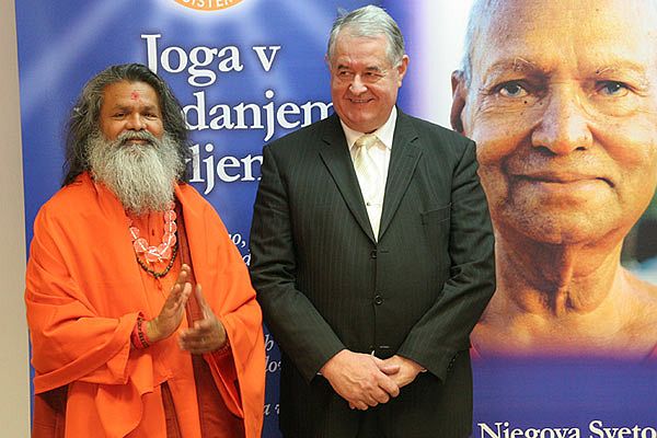 His Holiness Swamiji in Slovenia as an Ambassador of Peace