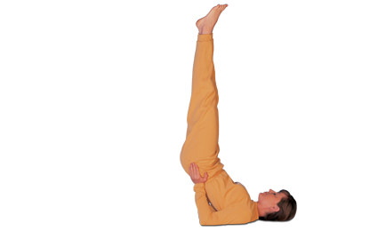 3 – 3 Viparitakarani Mudra Half Shoulderstand